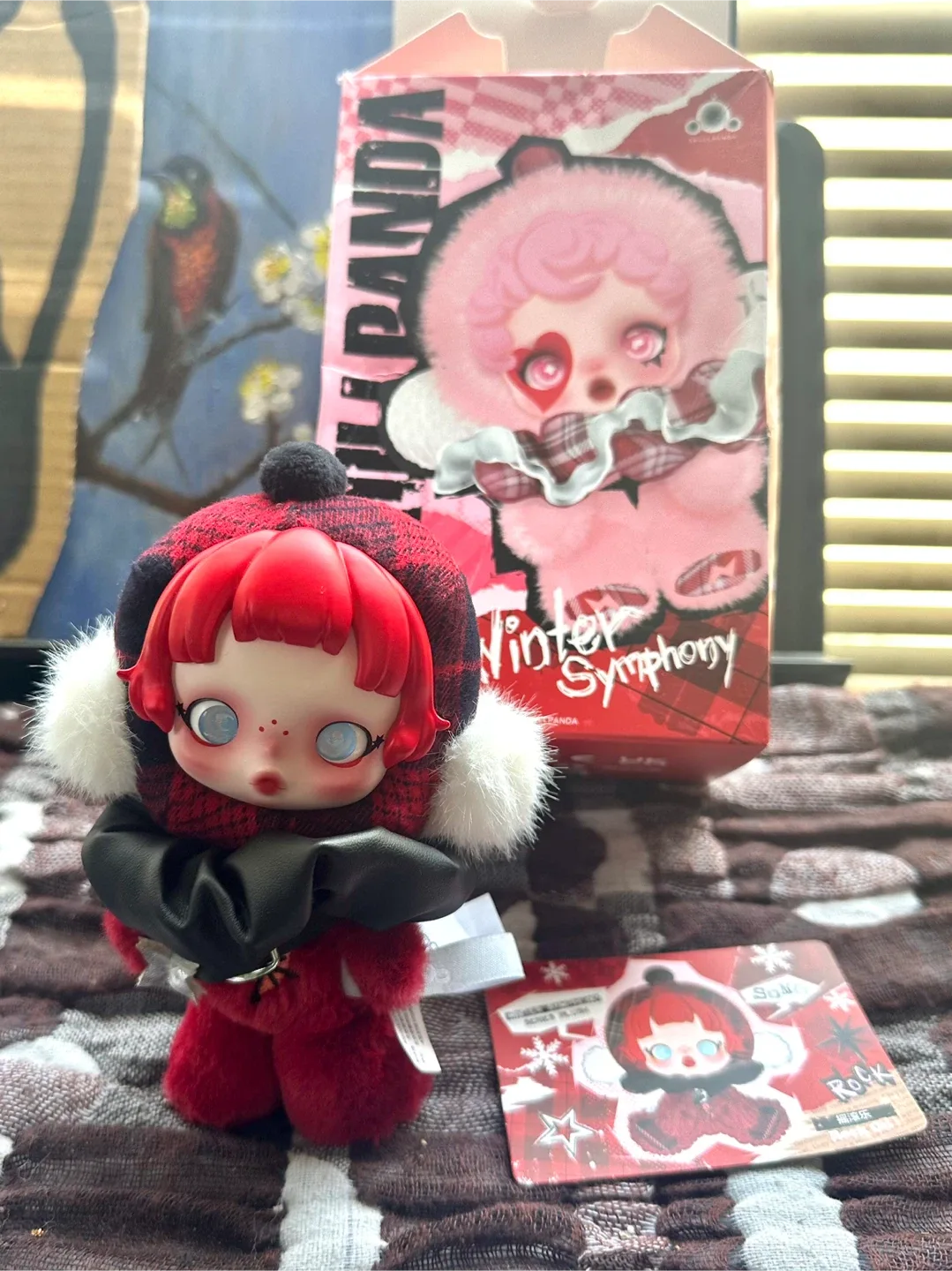 Rock On - Skull panda Winter Symphony Plush Doll Keychain image indicator(6)