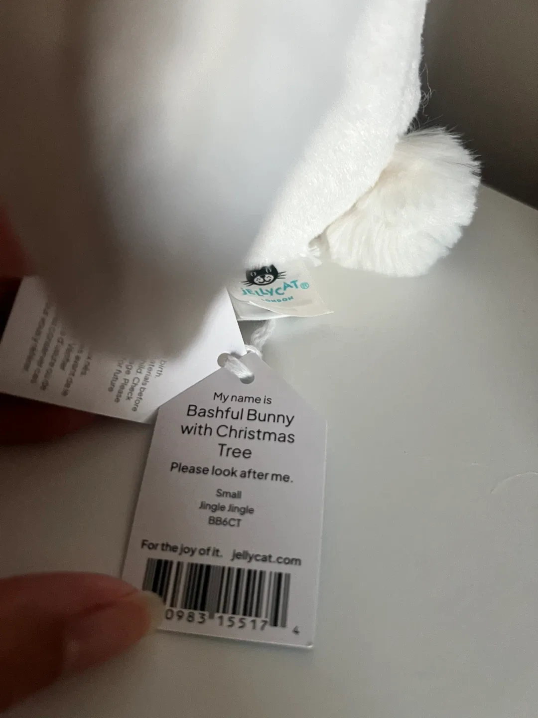 Jellycat Bashful Bunny with Christmas Tree - Small image indicator(3)