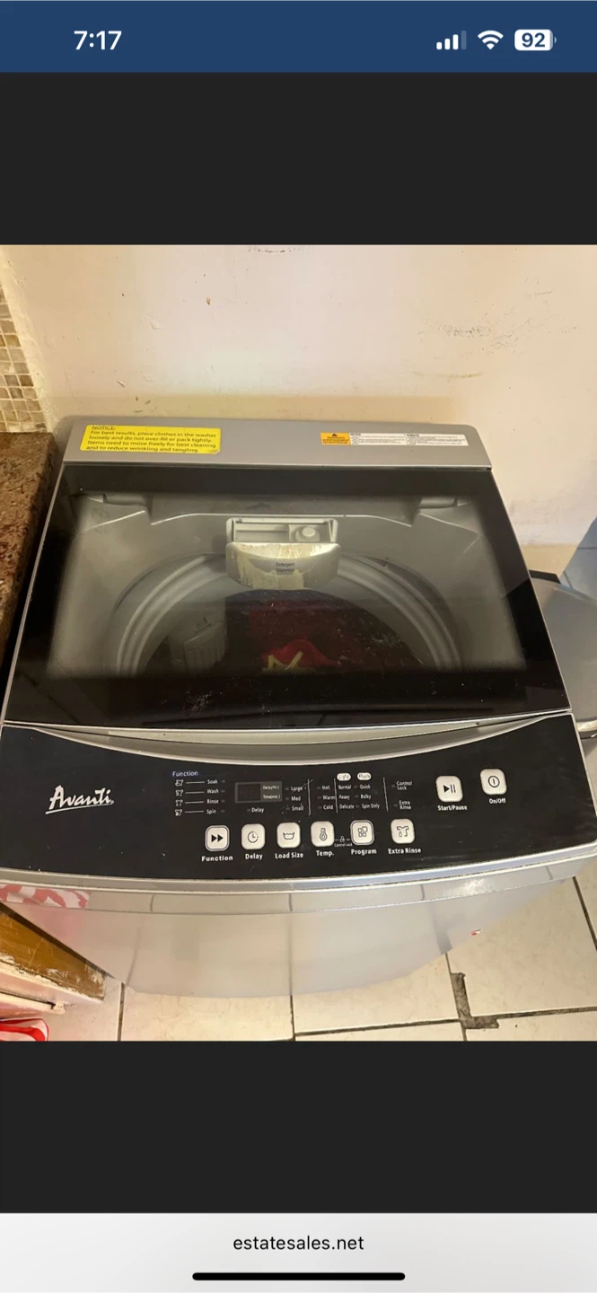 Avanti Top Load Washer - Silver - photo 2