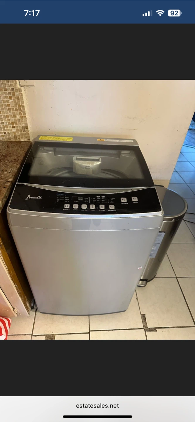 Avanti Top Load Washer - Silver