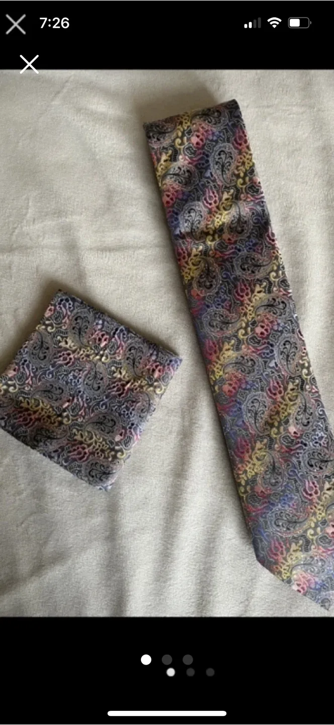 Paisley Silk Tie Set thumbnail
