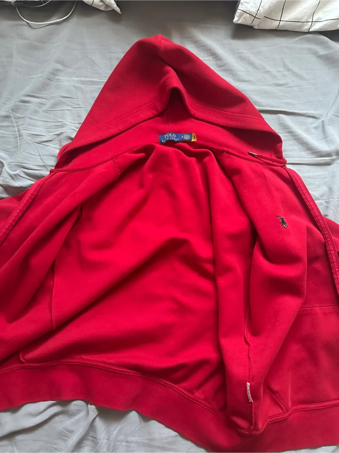 Polo Ralph Lauren Red Hoodie - Size M image indicator(2)