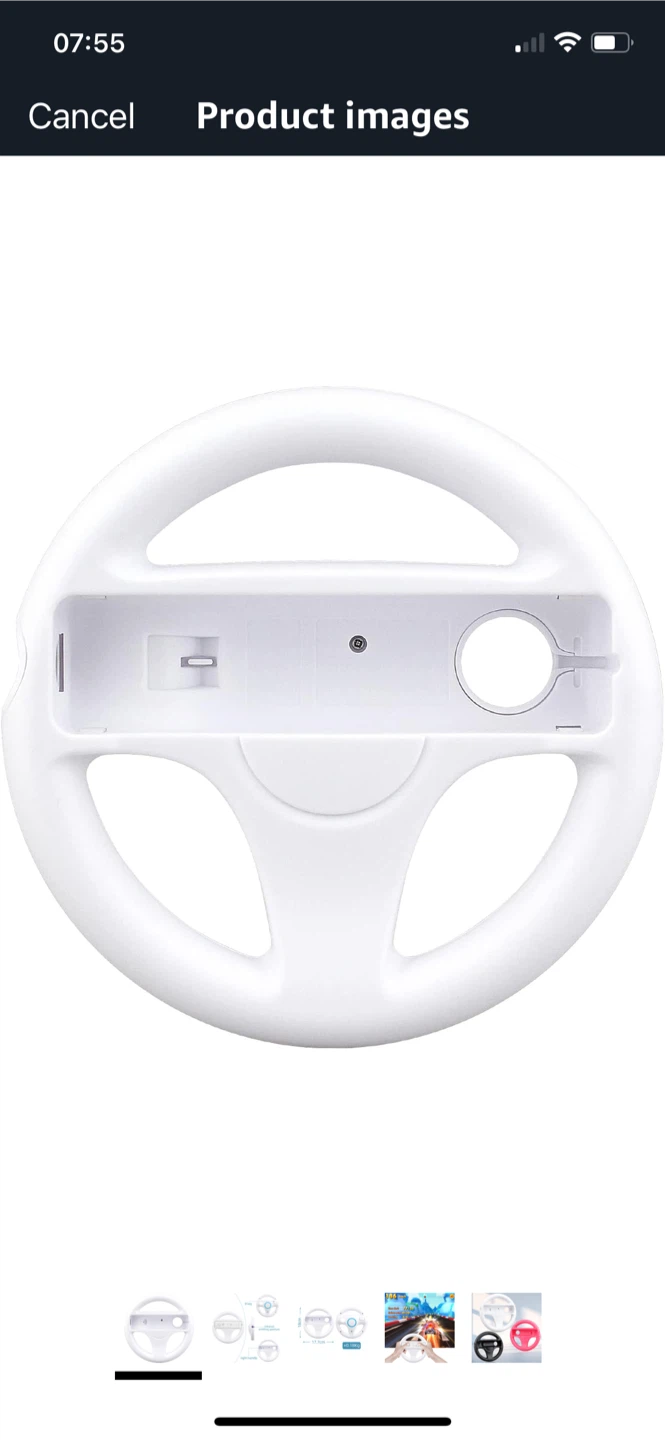 Wii Mario Kart Racing Wheel (x2) - photo 2