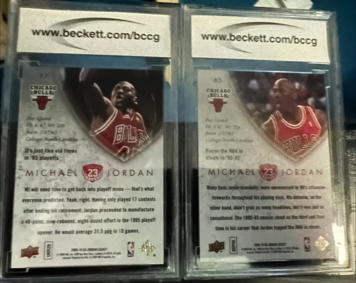 Michael Jordan Upper Deck BCCG 10 image indicator(2)
