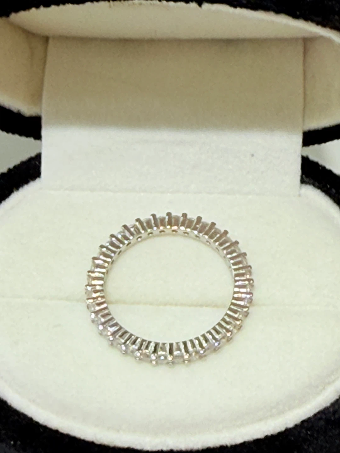 1.2 carats 925 sterling silver full moissanite ring - photo 3