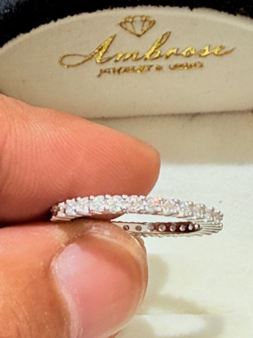 1.2 carats 925 sterling silver full moissanite ring - photo 4
