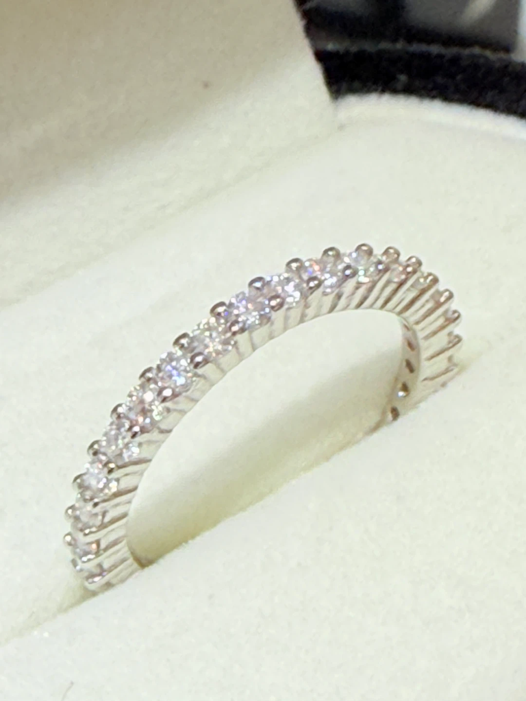 1.2 carats 925 sterling silver full moissanite ring - photo 5