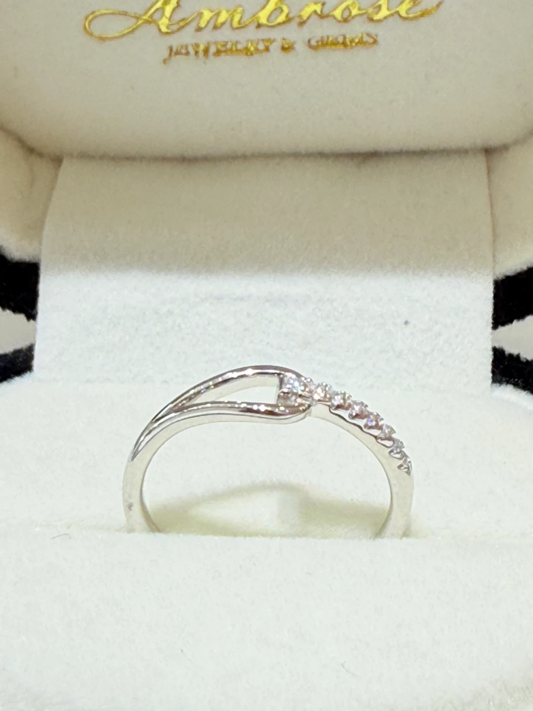 0.5 carats 925 sterling silver moissanite ring