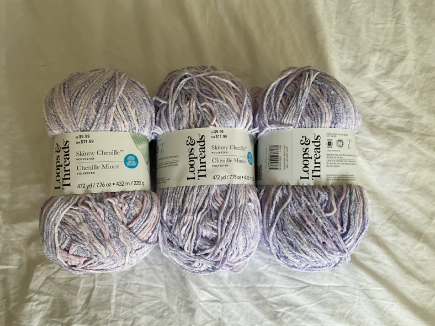 Loops & Threads Skinny Chenille Yarn