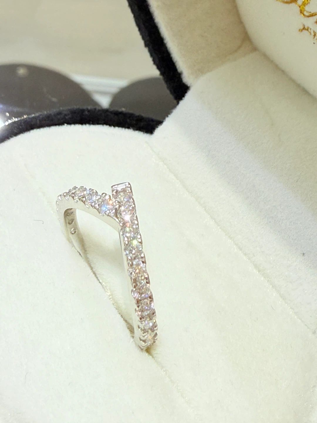 1 carat 925 sterling silver moissanite ring - photo 4