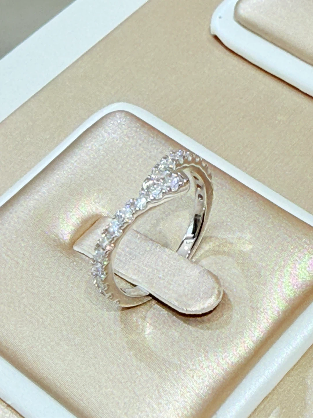 1 carat 925 sterling silver moissanite ring - photo 5