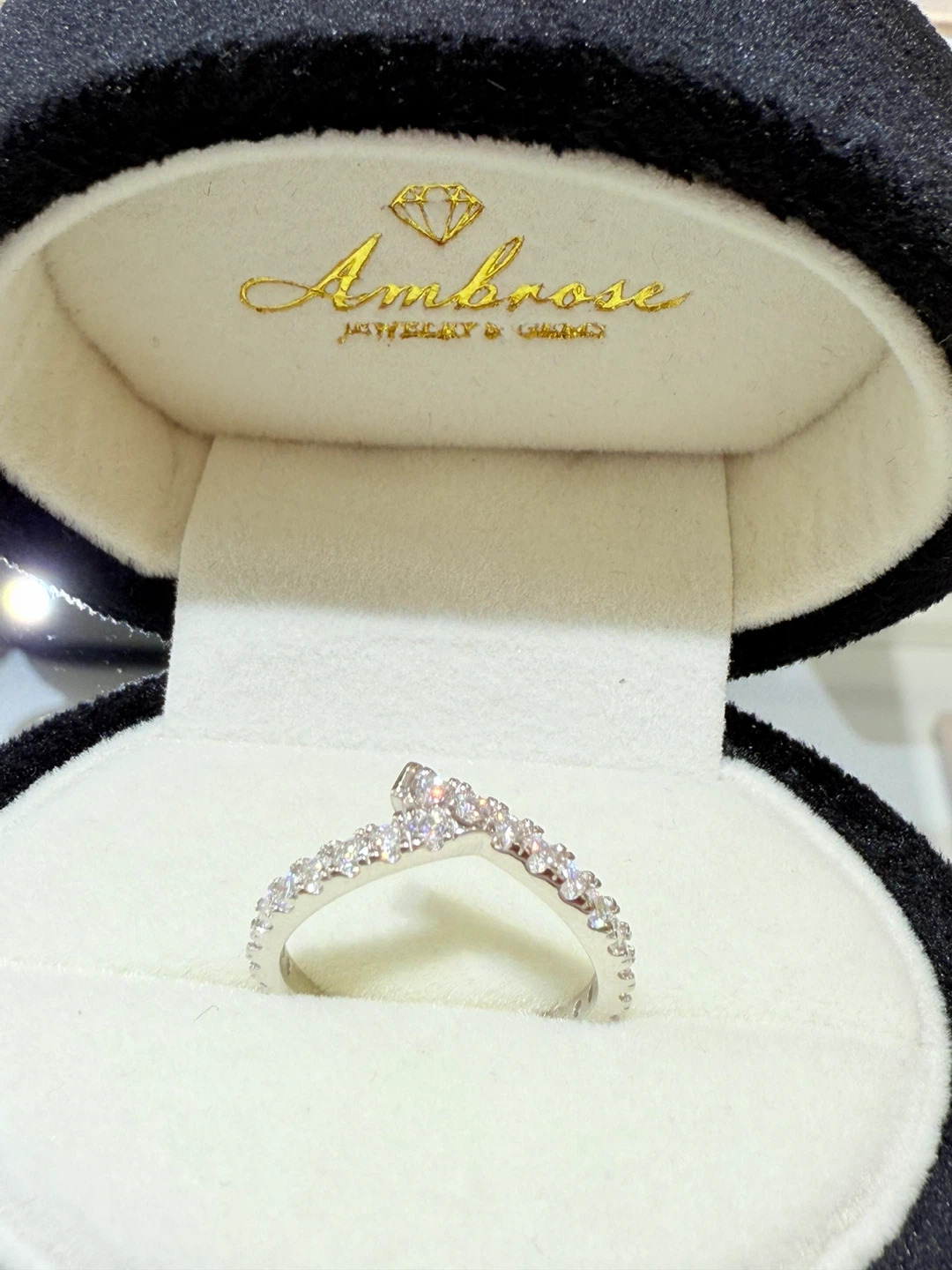 1 carat 925 sterling silver moissanite ring - photo 2