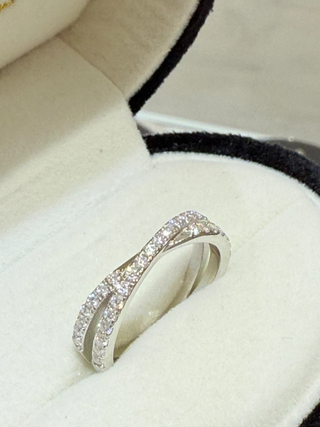 1 carat 925 sterling silver moissanite ring - photo 2
