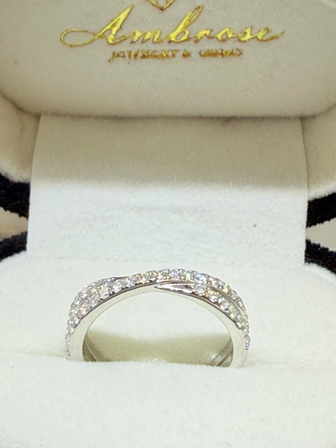 1 carat 925 sterling silver moissanite ring