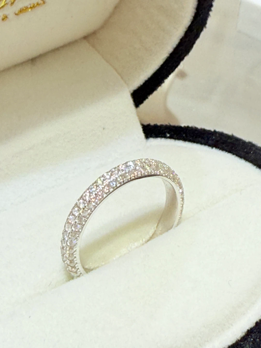 1.2 carats 925 sterling silver full moissanite ring - photo 4