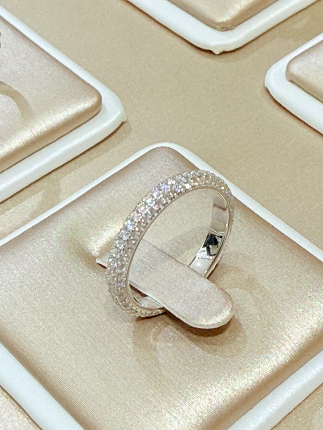 1.2 carats 925 sterling silver full moissanite ring - photo 5