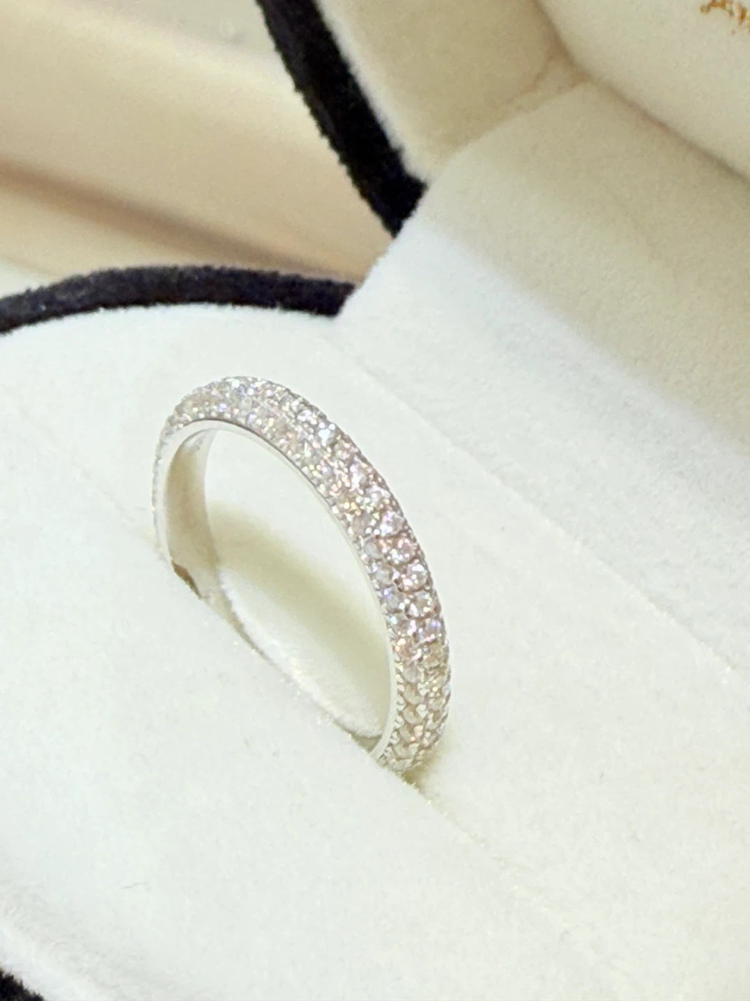 1.2 carats 925 sterling silver full moissanite ring - photo 3