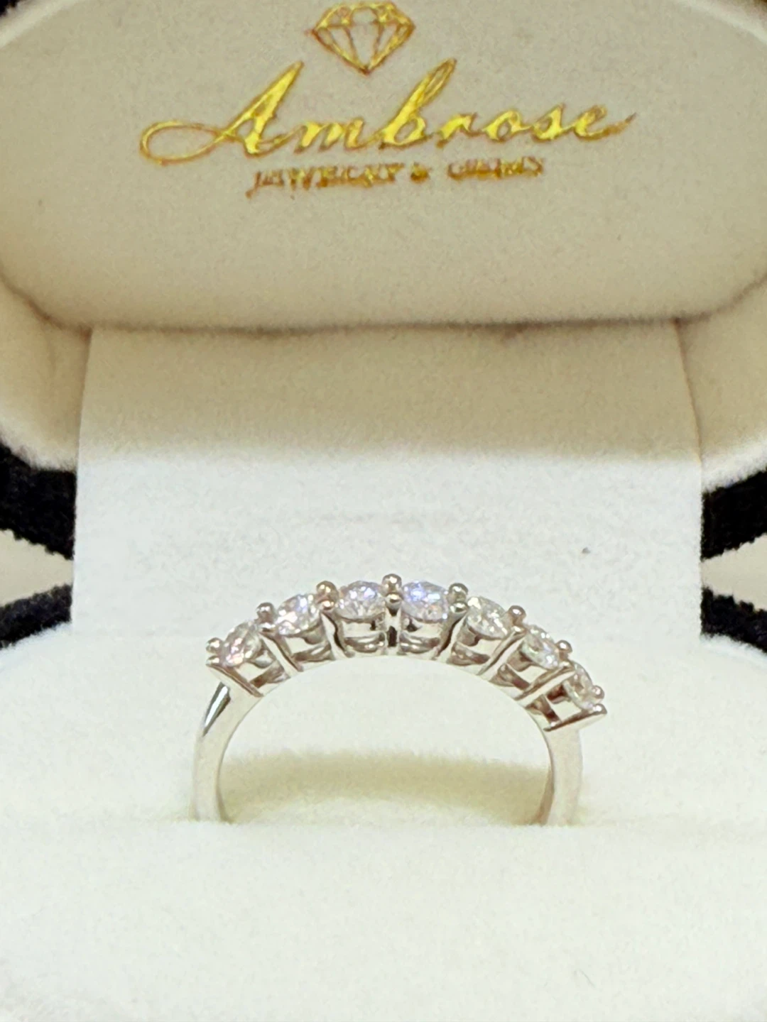 0.7 carats 925 sterling silver full moissanite ring