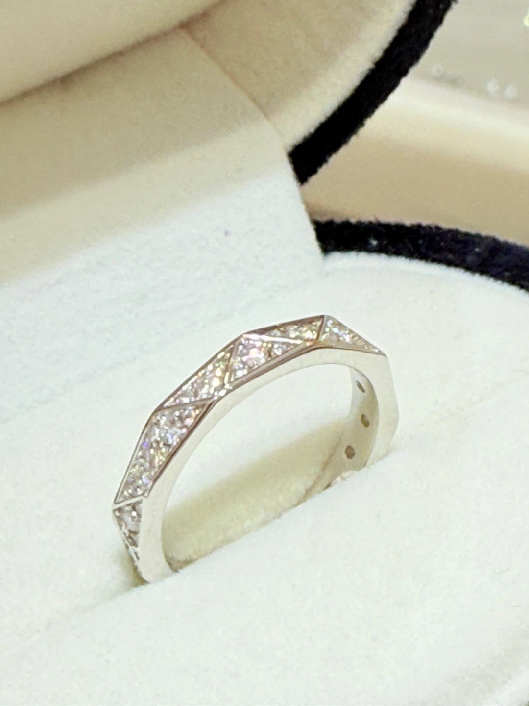 1 carat 925 sterling silver moissanite ring - photo 3