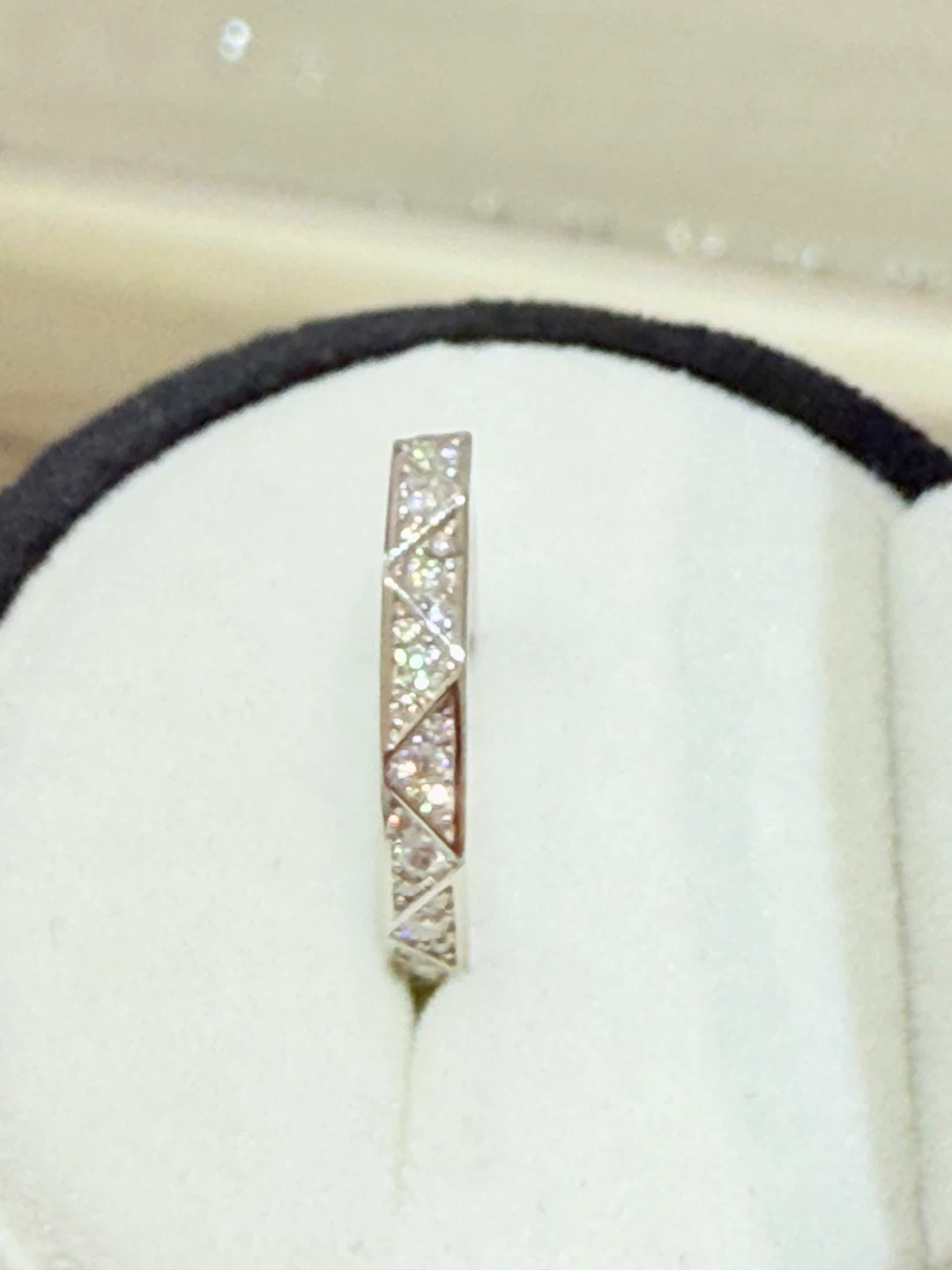 1 carat 925 sterling silver moissanite ring - photo 2