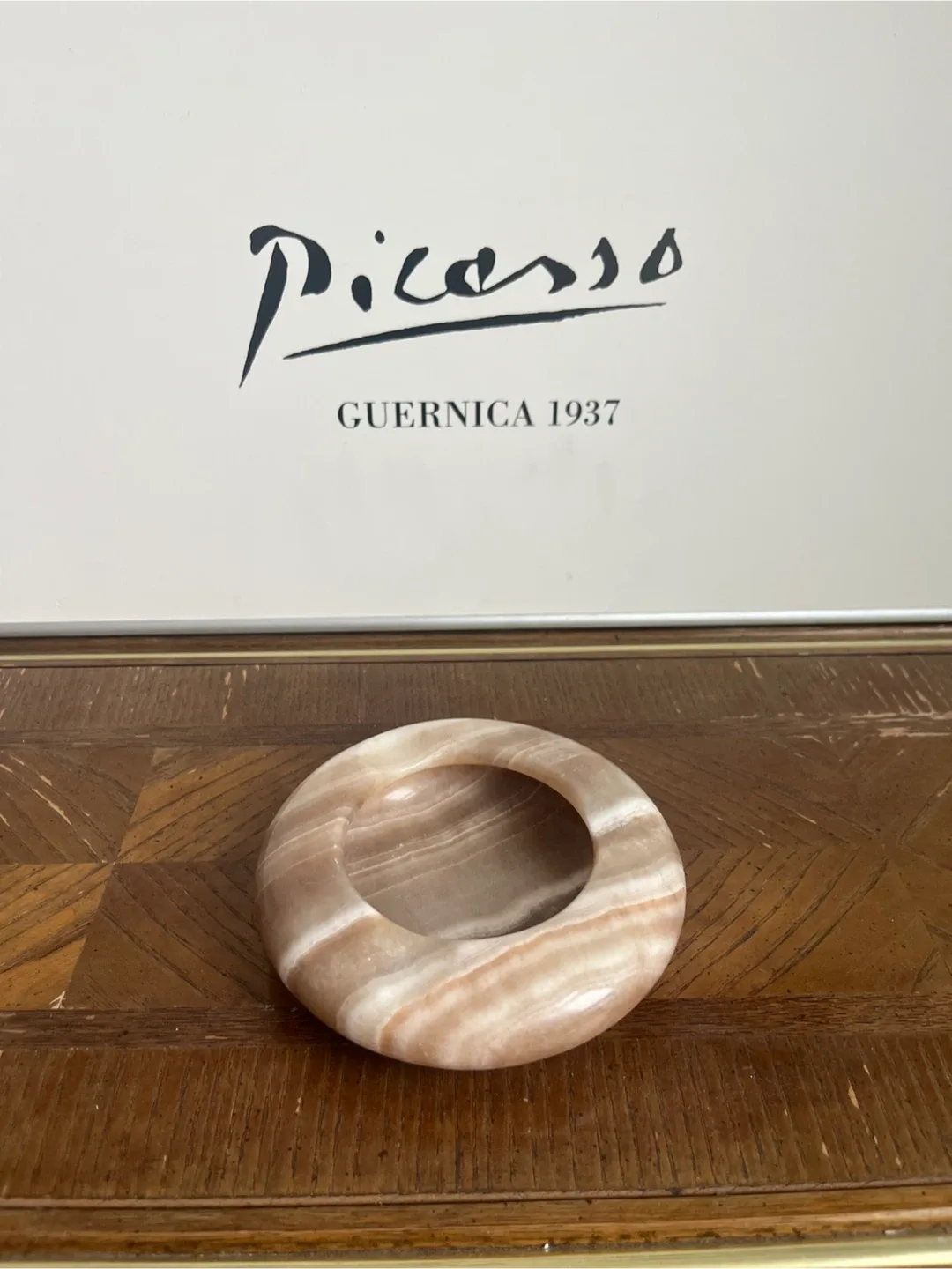 Onyx Ashtray in Carmel Swirls / Final Price! image indicator(3)