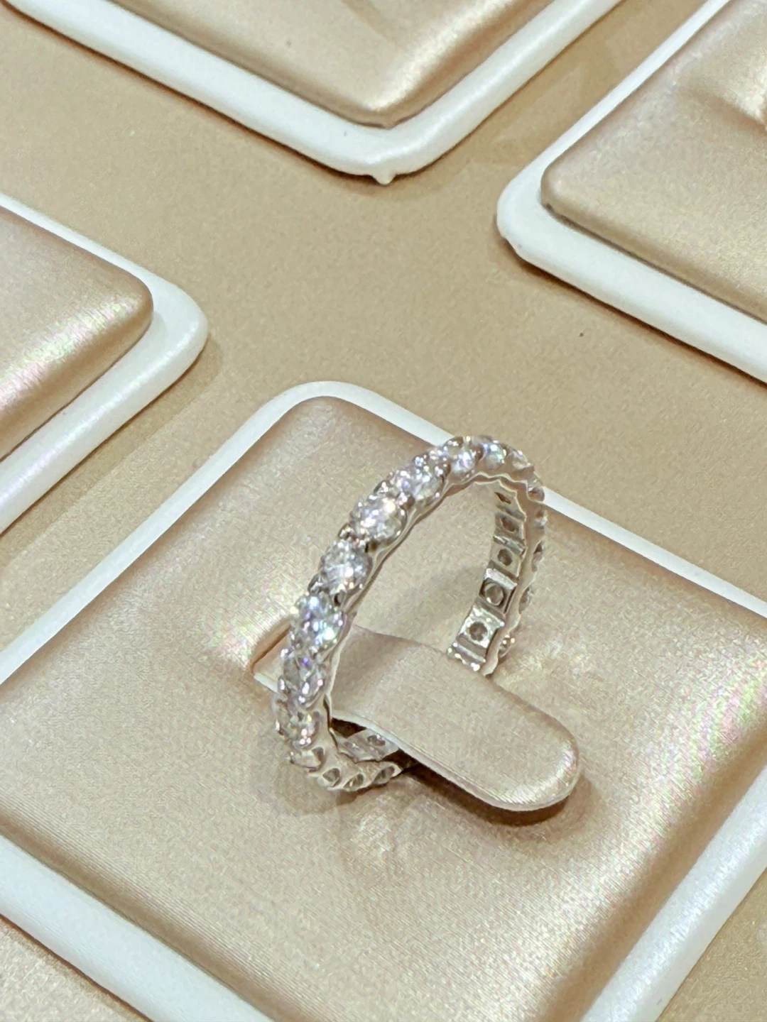 2.2 carats 925 sterling silver moissanite ring - photo 3