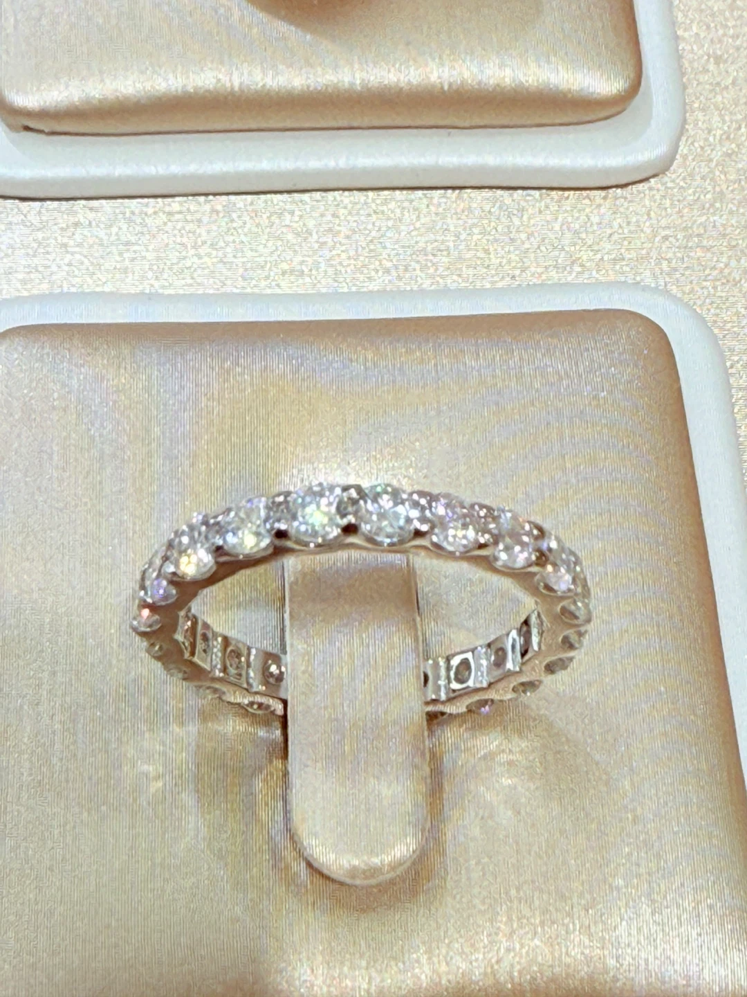 2.2 carats 925 sterling silver moissanite ring - photo 5