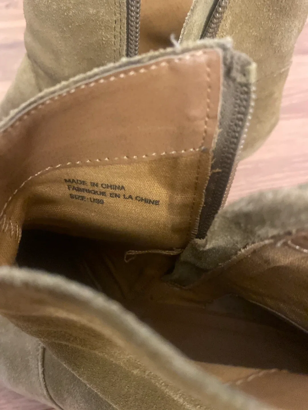 Beige Suede Ankle Boots - Size 9 image indicator(2)