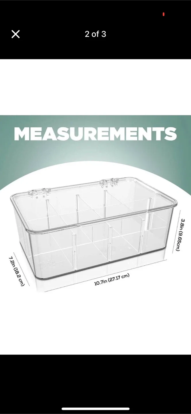 Clear Acrylic Tea Bag Organizer image indicator(2)
