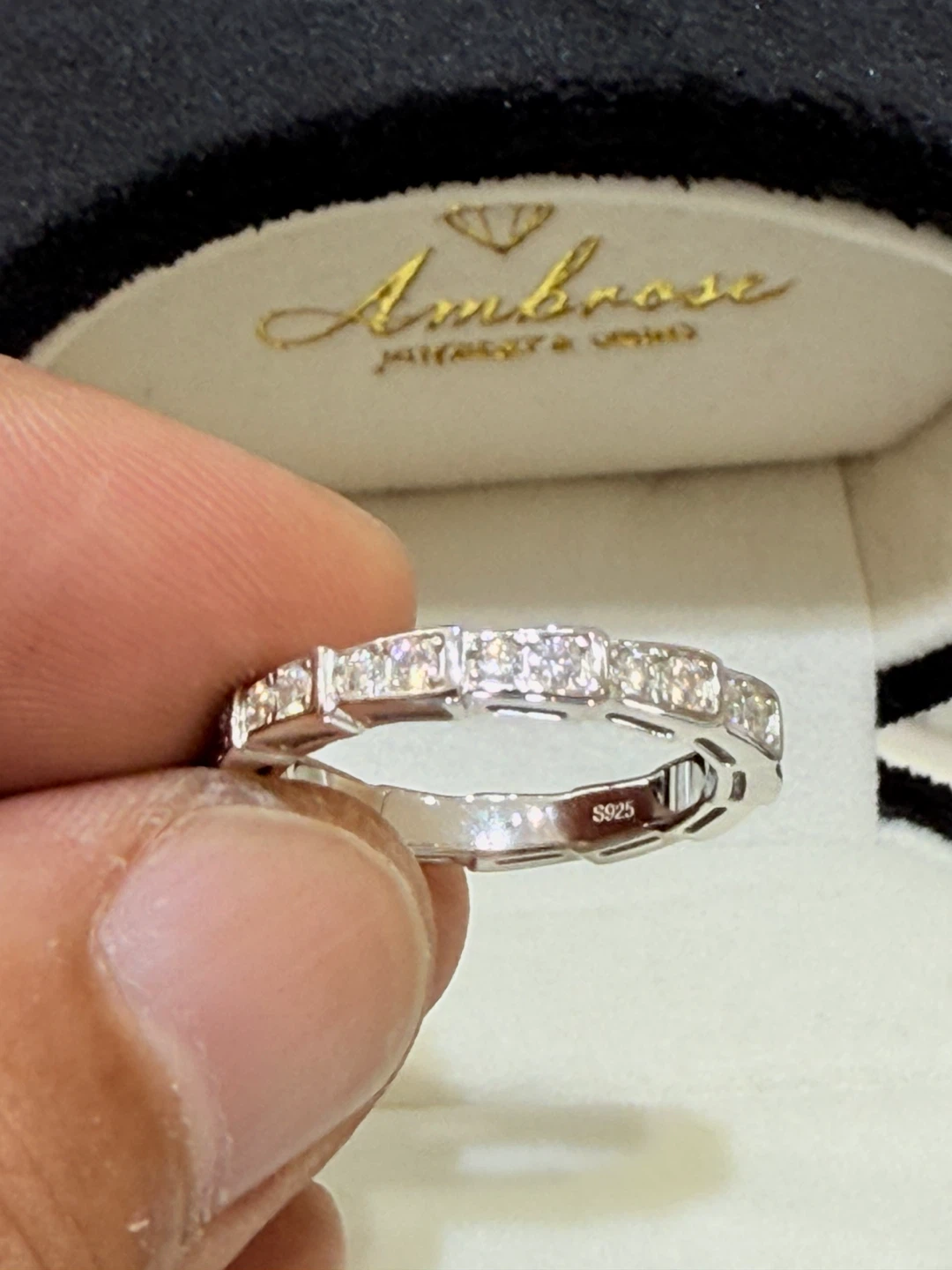 2 carats 925 sterling silver moissanite ring - photo 5