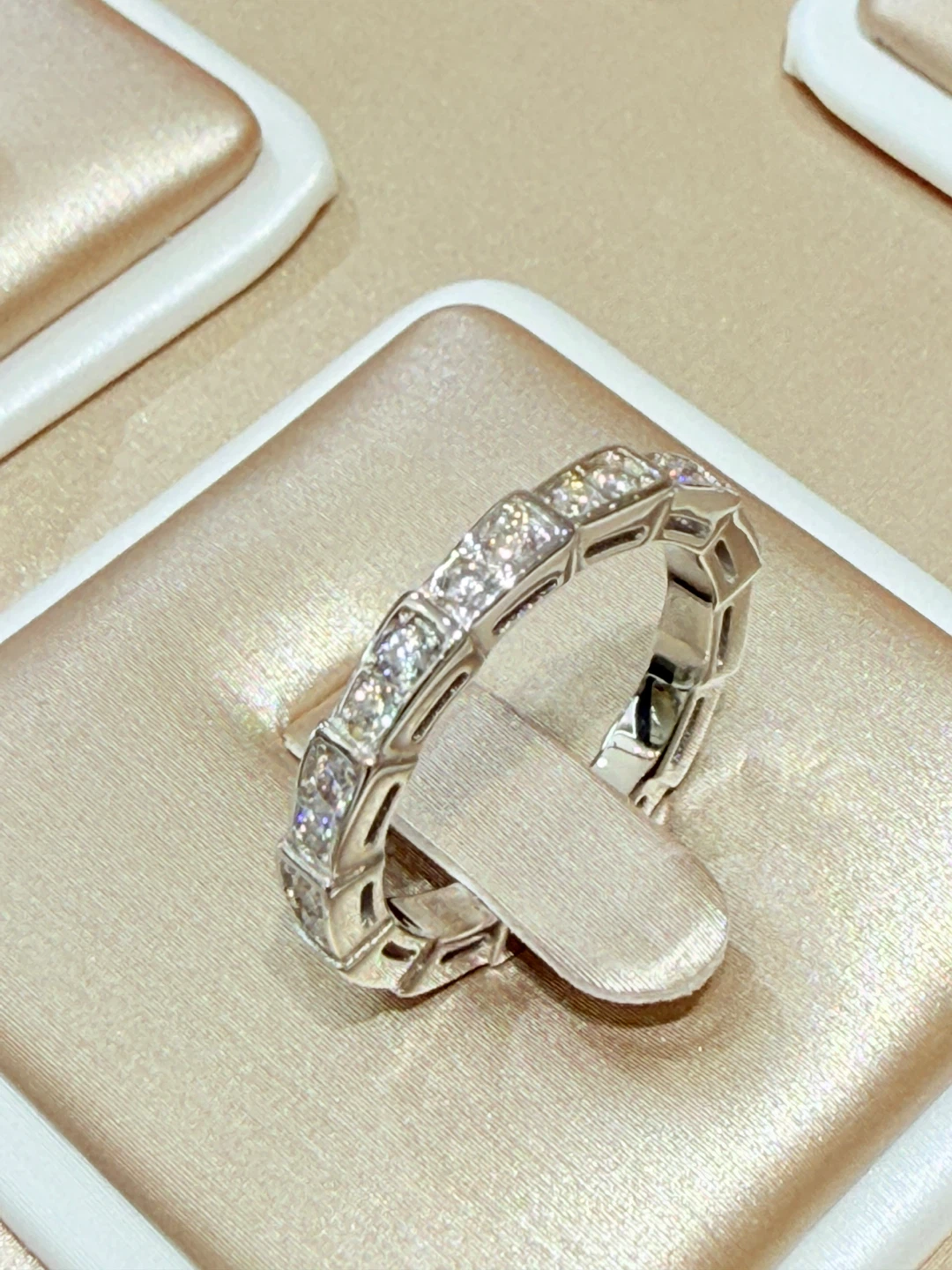 2 carats 925 sterling silver moissanite ring - photo 3