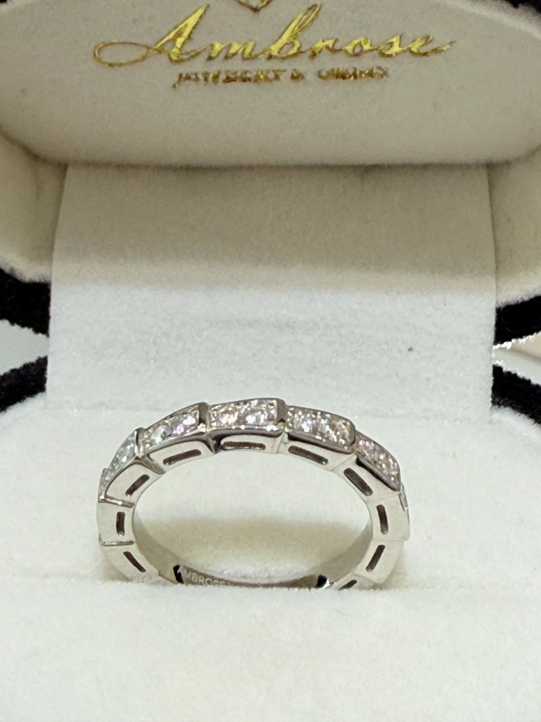 2 carats 925 sterling silver moissanite ring