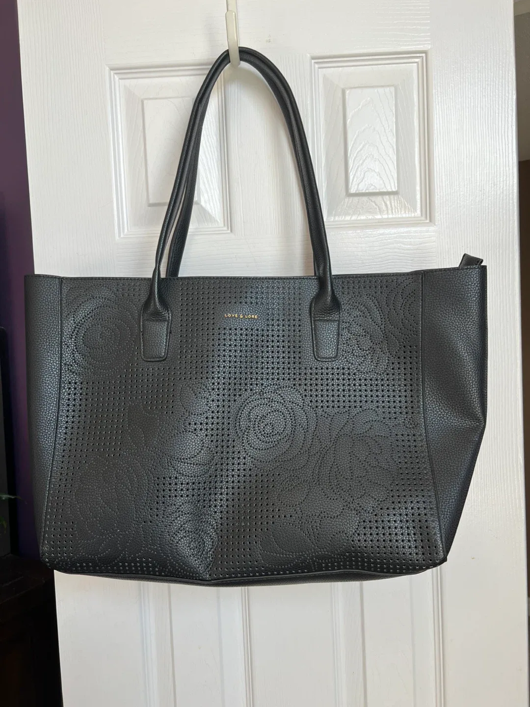 Love & Lore Black Tote Bag thumbnail