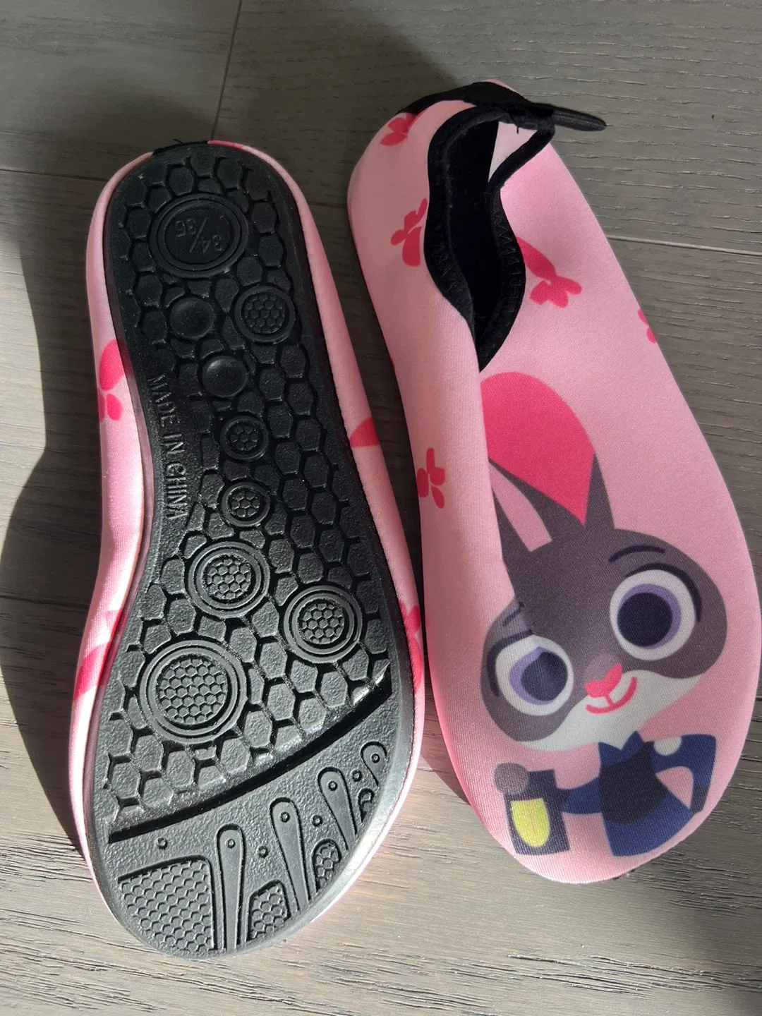 Pink Zootopia Judy Hopps Water Shoes - Size 5/6 image indicator(2)