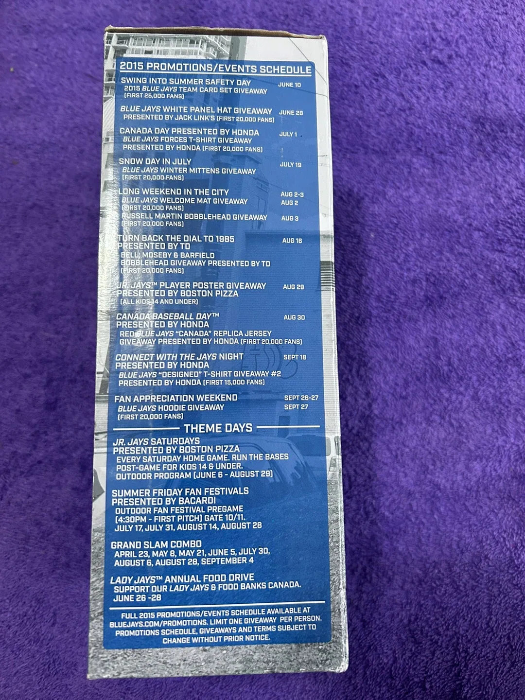 Toronto Blue Jays Marcus Stroman Bobblehead image indicator(7)