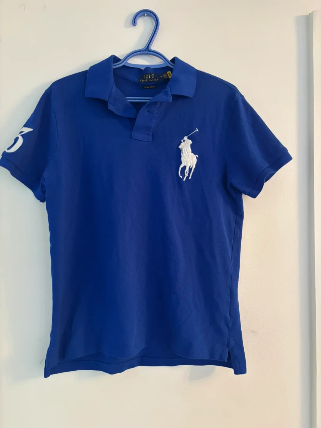 Ralph Lauren Polo Shirt - Blue, Size M thumbnail
