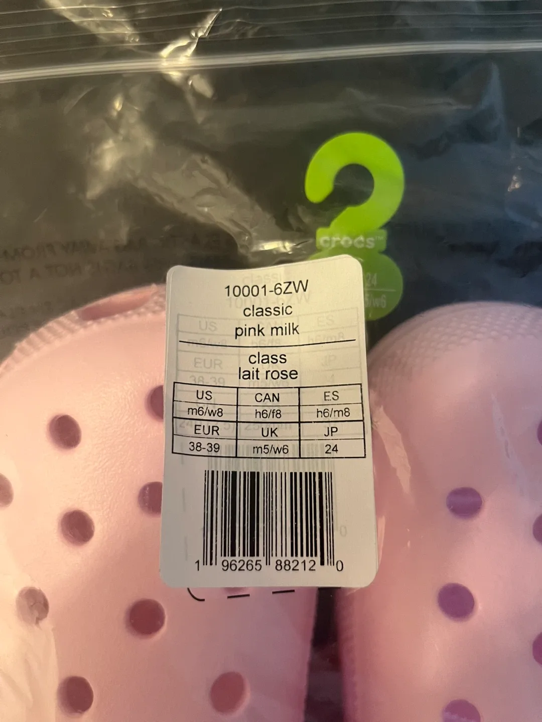 Brand New Pink Milk Crocs image indicator(3)