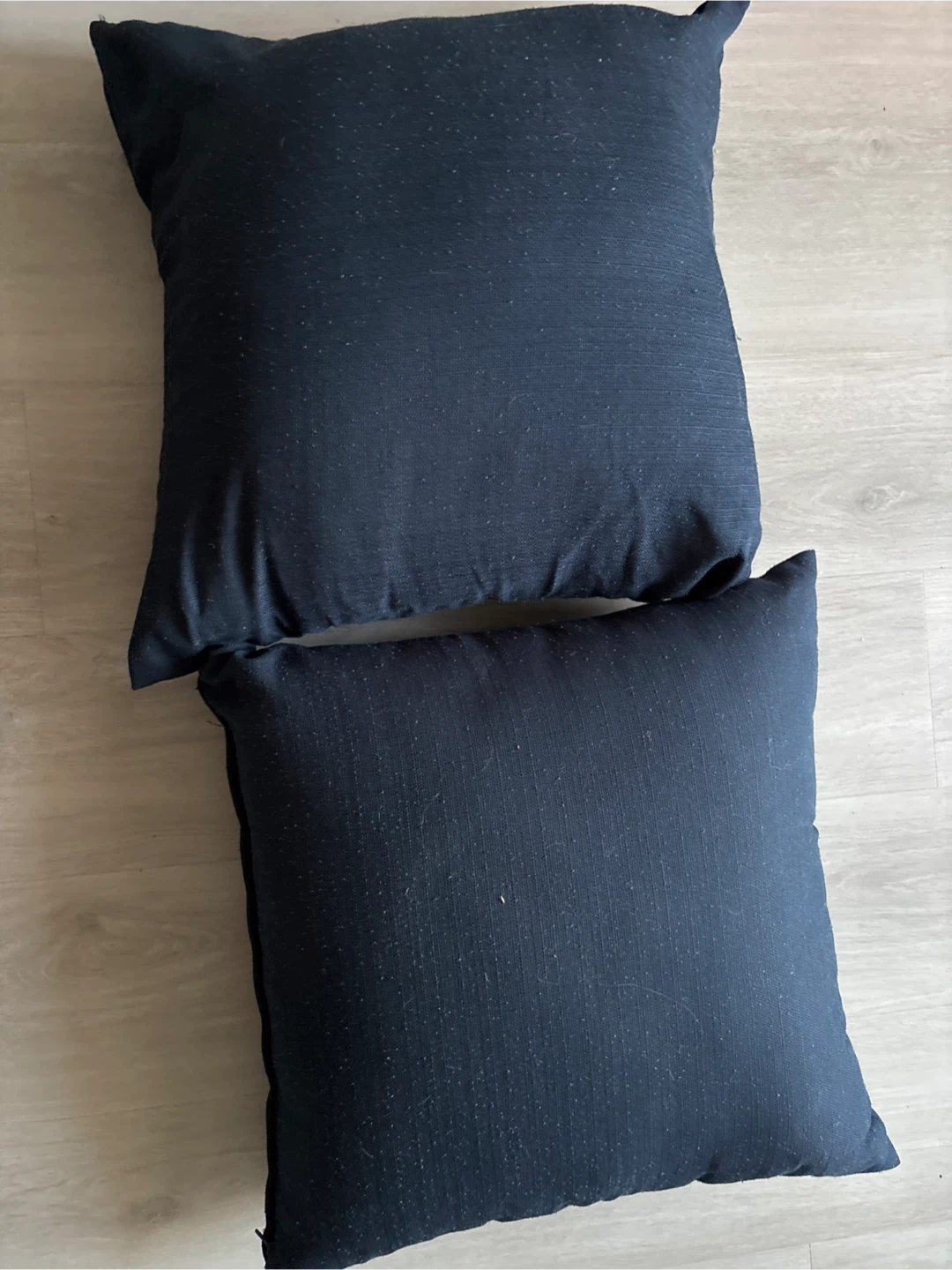 Two Navy Blue Throw Pillows#cleanout