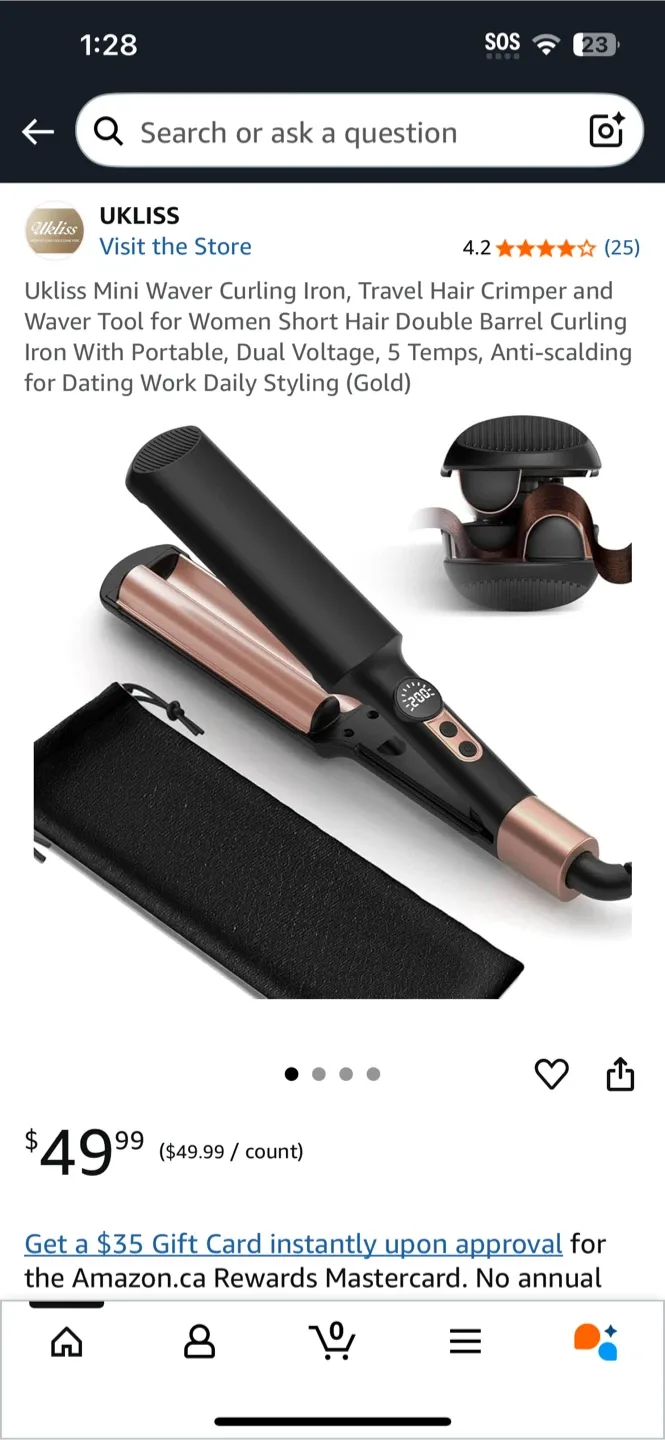 Ukliss Travel Mini Waver - Like New! image indicator(6)