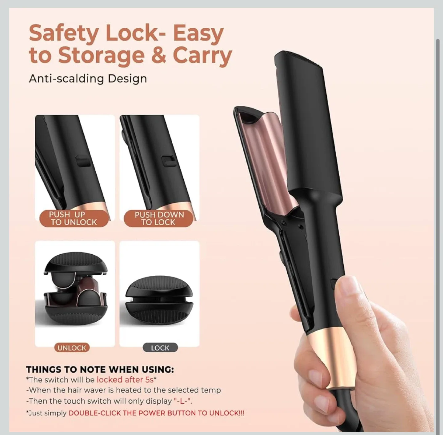 Ukliss Travel Mini Waver - Like New! image indicator(3)