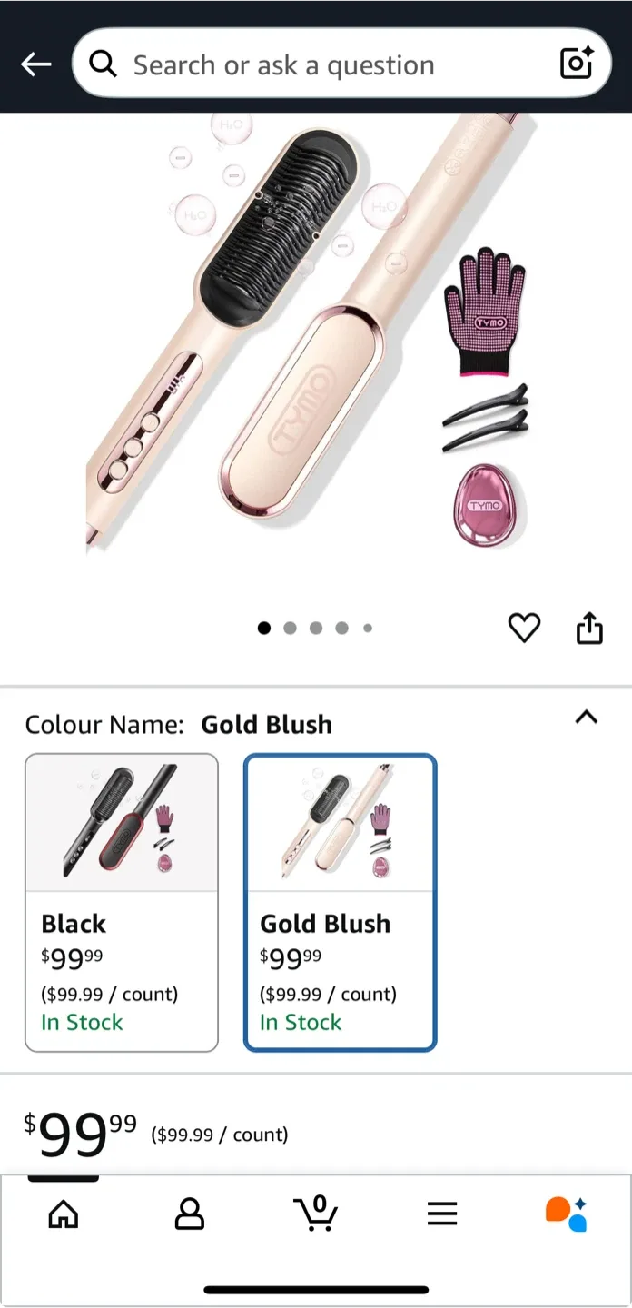 TYMO Ring Hair Straightening Comb image indicator(8)