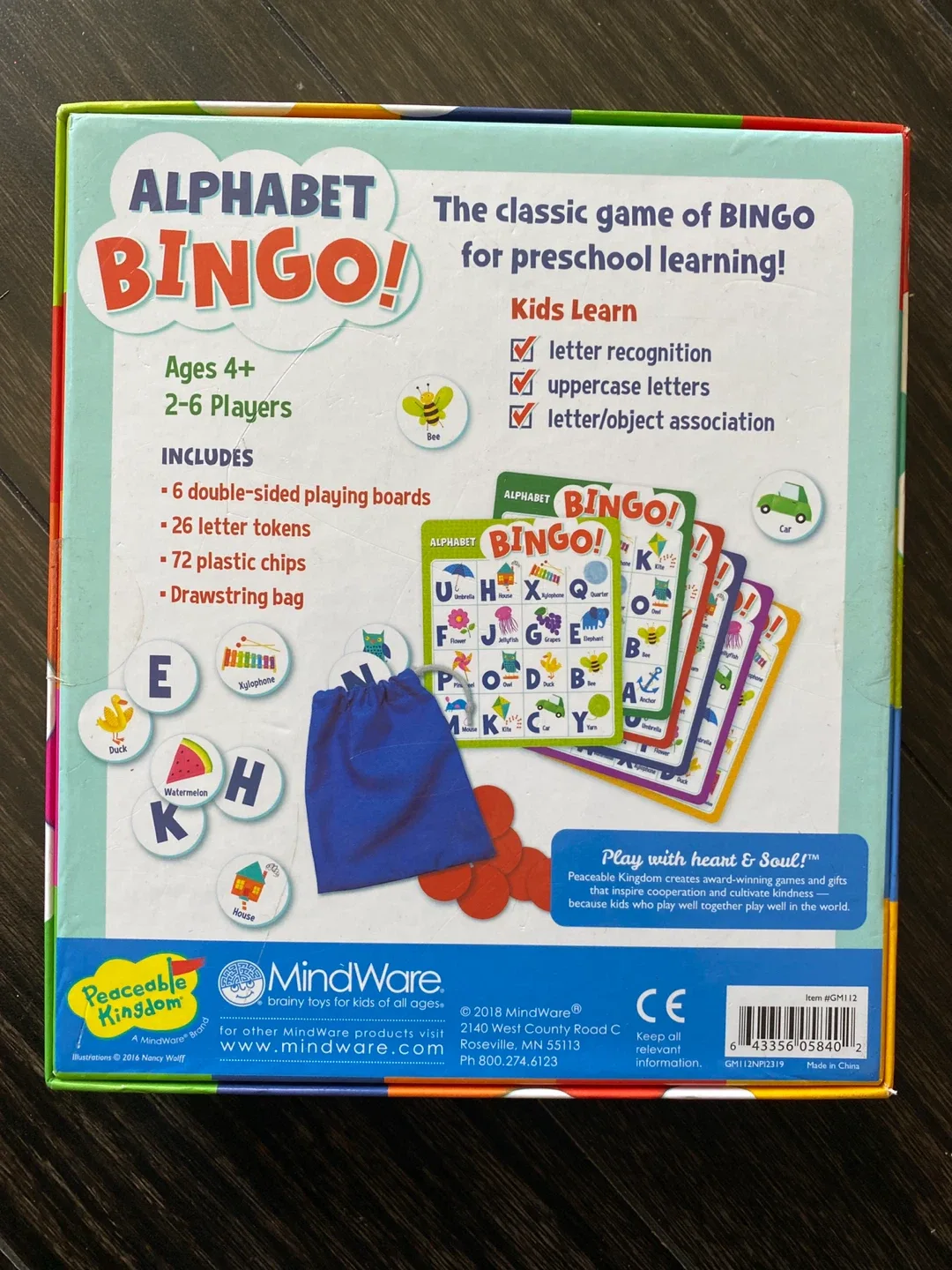 Alphabet Bingo by MindWare - Ages 4+ image indicator(2)