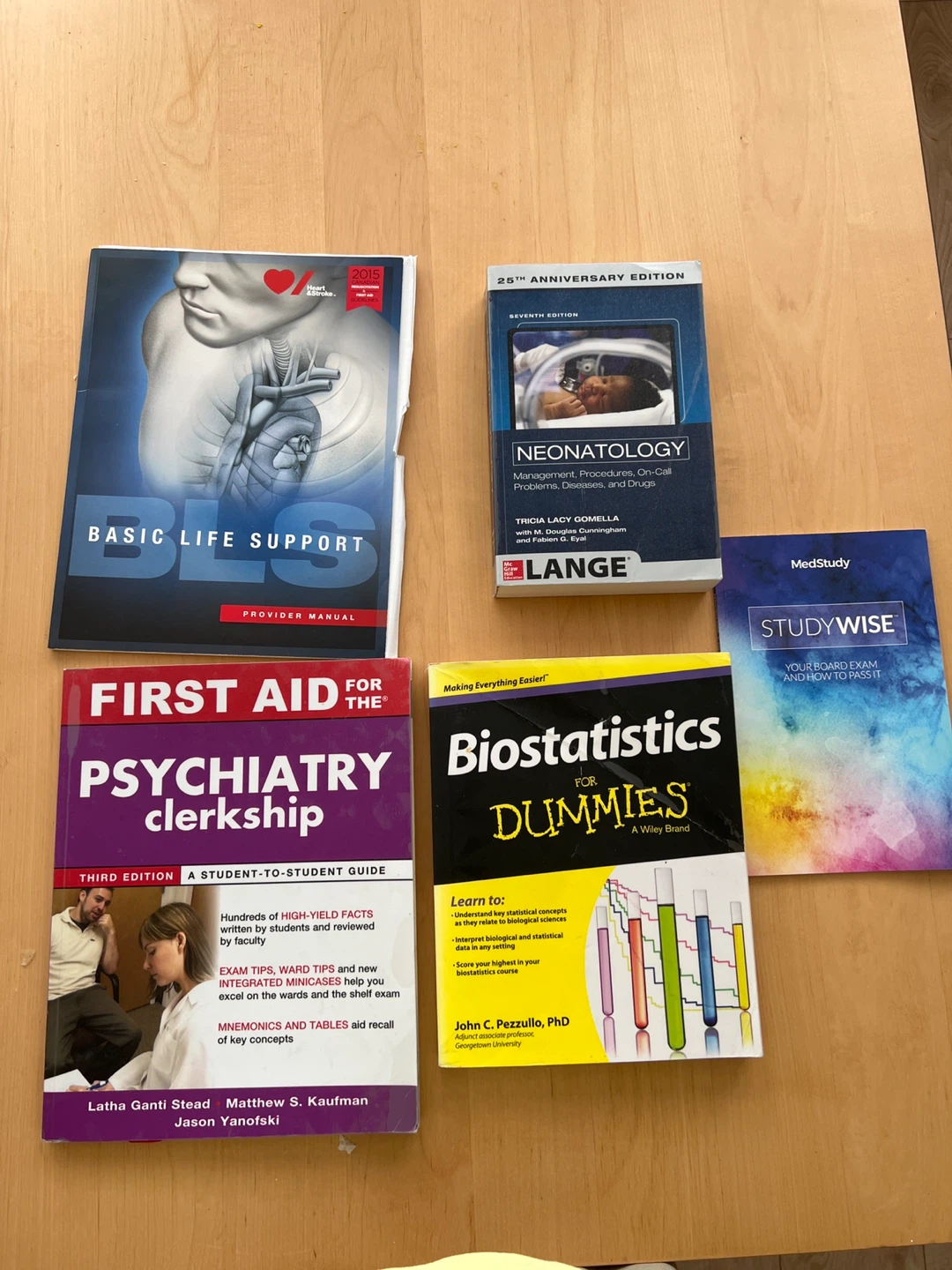 Medical Textbooks: BLS, Neonatology, Psychiatry, Biostatistics