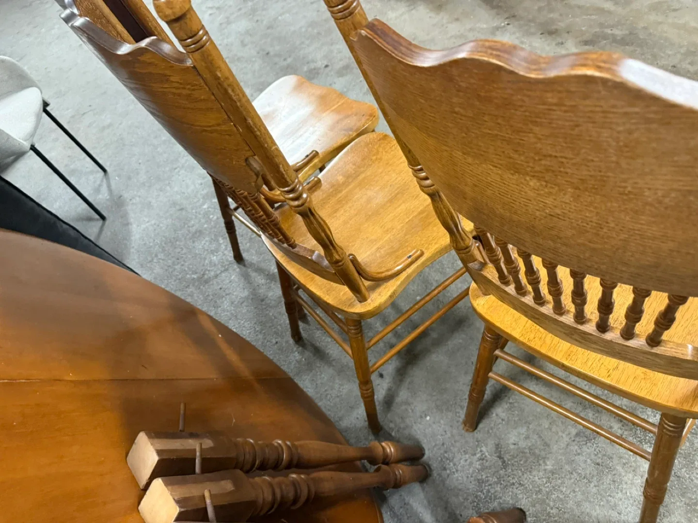 Vintage Wooden Dining Chairs (Set of 3) image indicator(3)