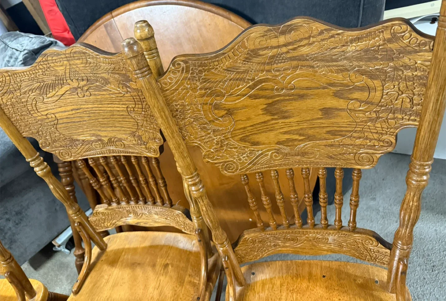 Vintage Wooden Dining Chairs (Set of 3) image indicator(6)