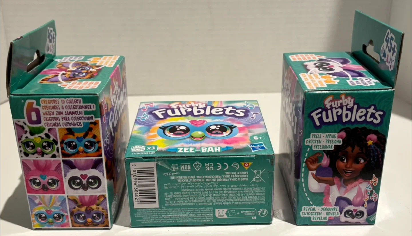 3 New Furby Furblets - Chee-Chee, Bam-Boo, Zee-Bah image indicator(2)