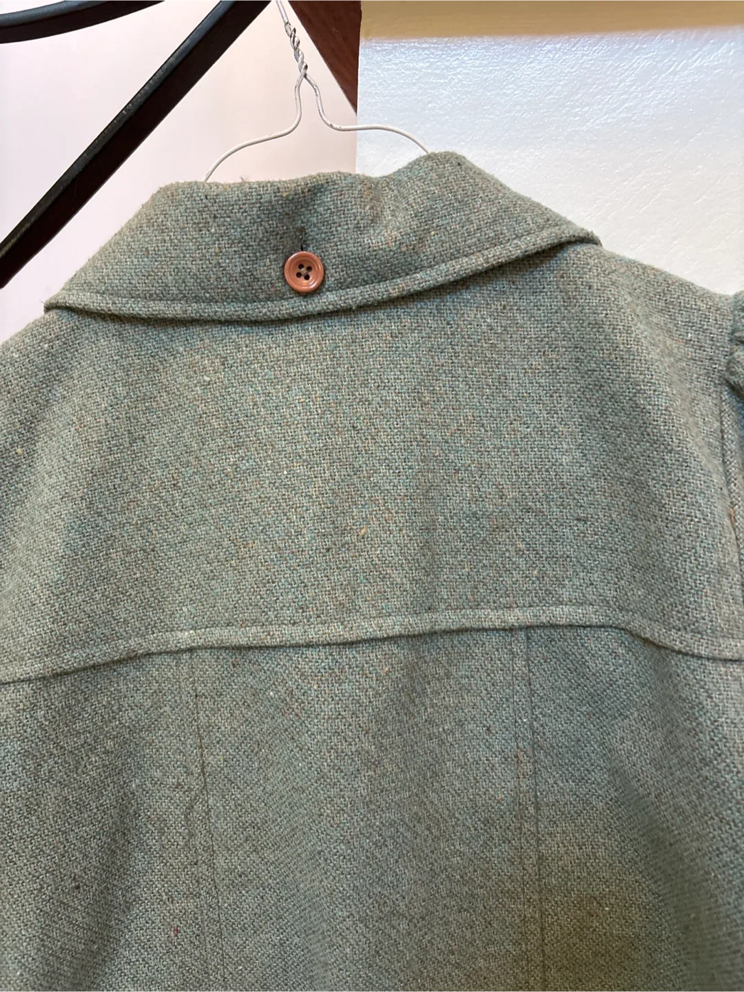 LUX Girls' Green Wool Blend Jacket image indicator(4)