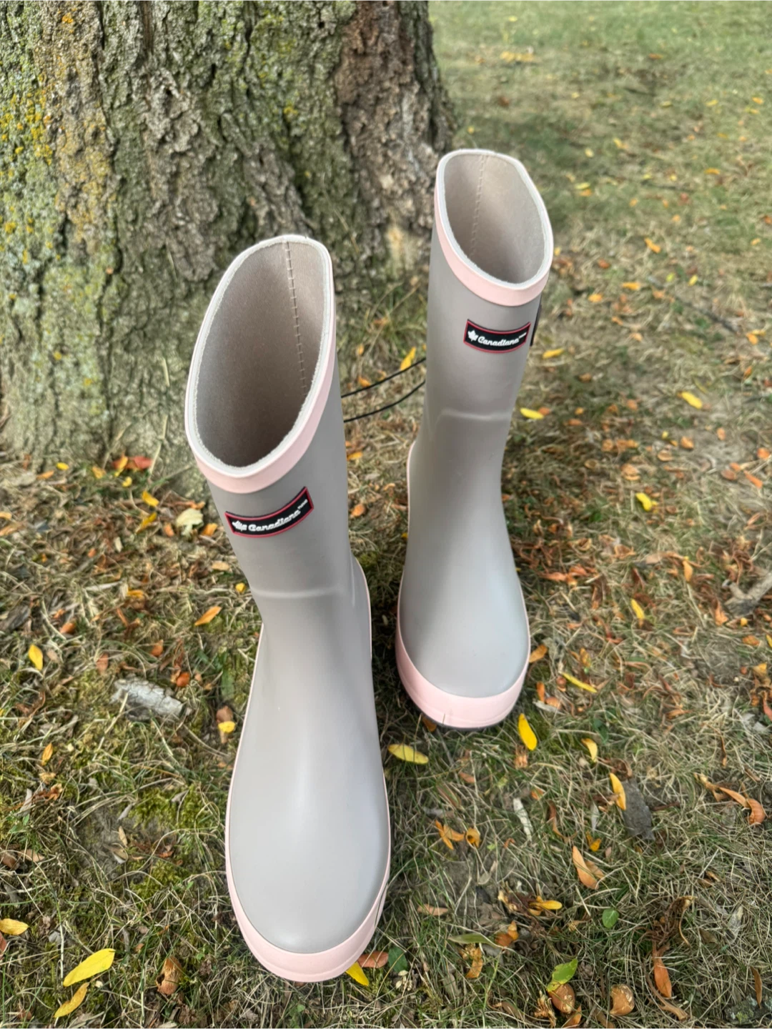 New Canadian Tire Grey Rain Boots - Size 9 - photo 4