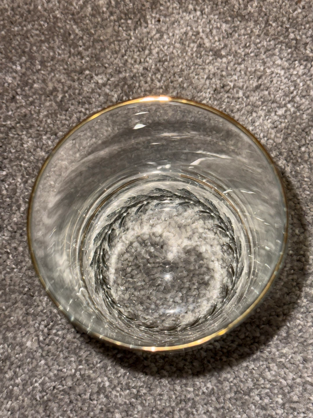 Set of Vintage Calgary Olympics Glasses 22k gold rimmed - photo 3