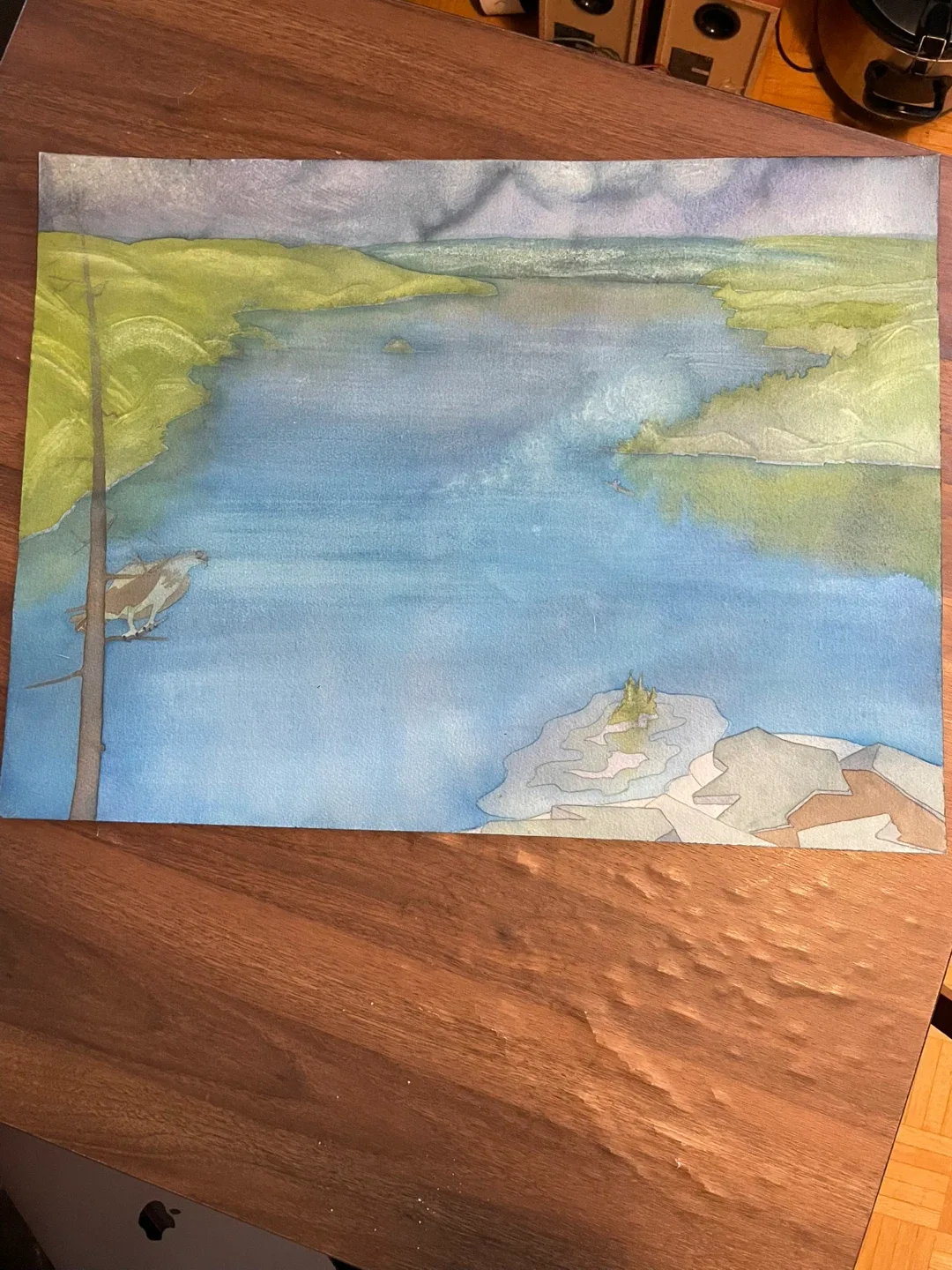 Original Watercolor Landscape Painting thumbnail